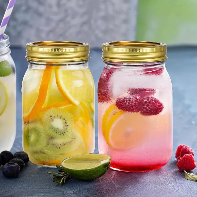 Glass Sealed Jar Kitchen Storage 16oz - Pack of 4
