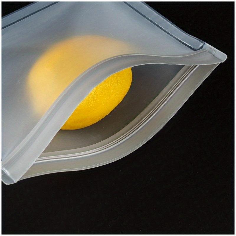 1pc Peva Food Bag Translucent Self-sealing Storage Bag