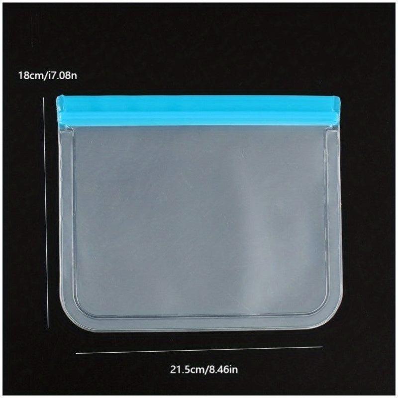 1pc Peva Food Bag Translucent Self-sealing Storage Bag