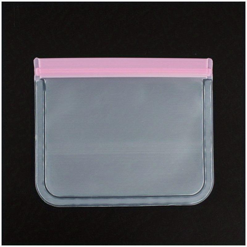 1pc Peva Food Bag Translucent Self-sealing Storage Bag