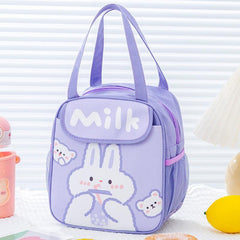 Cartoon Aluminum Foil Insulation Lunch Box Bag for Camping Picnic Beach