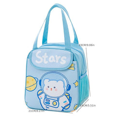 Cartoon Aluminum Foil Insulation Lunch Box Bag for Camping Picnic Beach