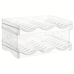 Stackable Water Bottle Organizer 2 Layers Holds 6 Bottles