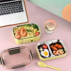 Stainless Steel Double Layer Bento Box Leakproof Food Container