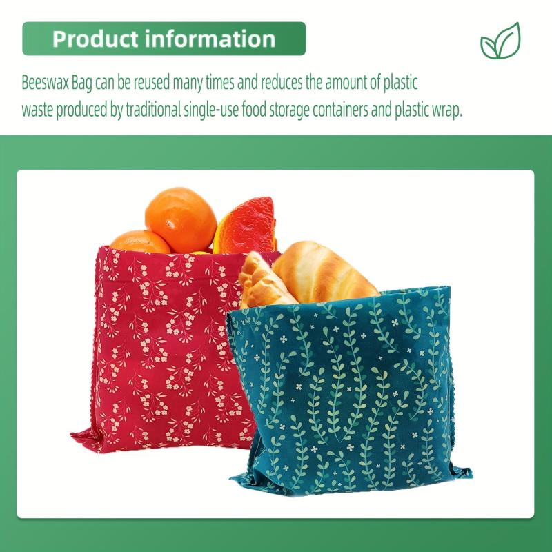 Sustainable Beeswax Wrap For Food Storage & Packaging 9pcs Set