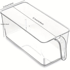 Clear Refrigerator Organizer Bin for Snacks Fruits Vegetables
