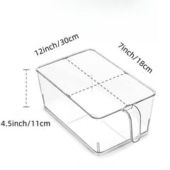 Clear Refrigerator Organizer Bin for Snacks Fruits Vegetables