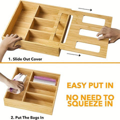 Bamboo Storage Bag Box Fresh Keeping Organizer