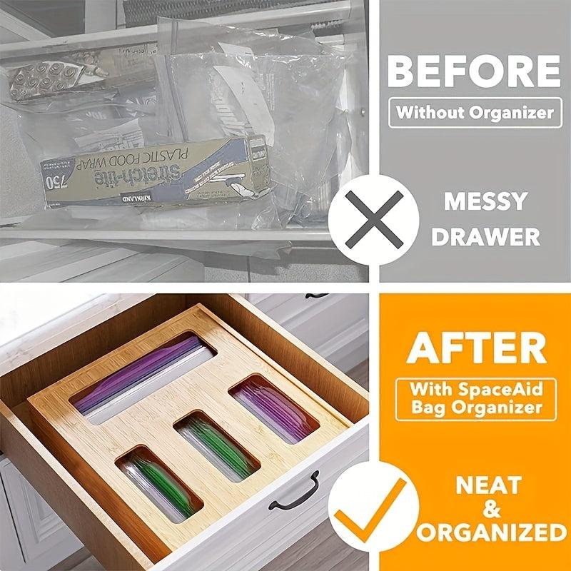 Bamboo Storage Bag Box Fresh Keeping Organizer