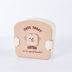 Creative Hamburger Print Lunch Box Leakproof Food Container