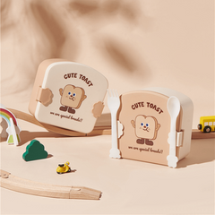 Creative Hamburger Print Lunch Box Leakproof Food Container
