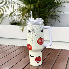 40oz Stainless Steel Double Wall Tumbler Lid Handle Heavy Duty