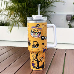 40oz Stainless Steel Double Wall Tumbler Lid Handle Heavy Duty