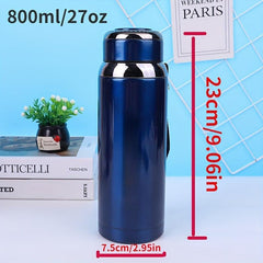 800ml Vacuum Flask Portable Thermal Bottle Leakproof Tumbler for Outdoor Camping