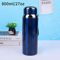 800ml Vacuum Flask Portable Thermal Bottle Leakproof Tumbler for Outdoor Camping