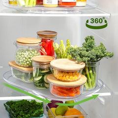 Refrigerator Lazy Susan Turntable Organizer