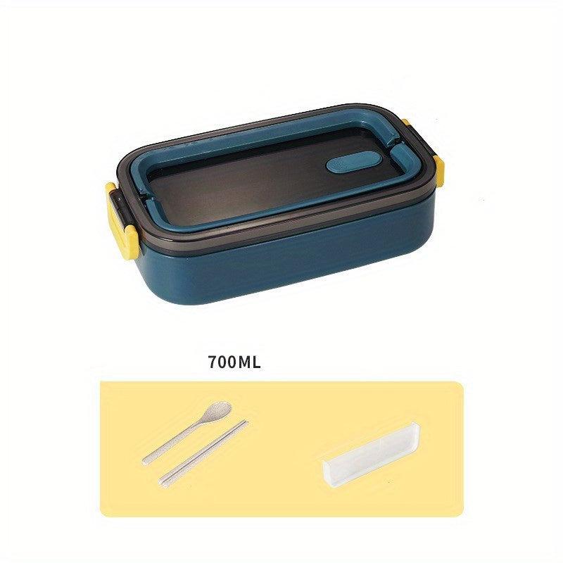 Japanese Style 2-layer Lunch Box Divided Grid Meal Box