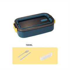 Japanese Style 2-layer Lunch Box Divided Grid Meal Box