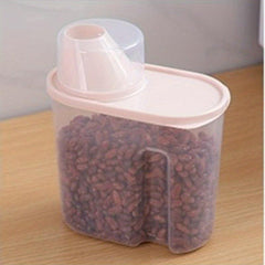 Large Sealed Food Can with Measuring Cup Kitchen Storage Pail