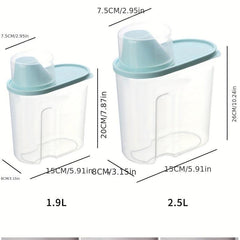 Large Sealed Food Can with Measuring Cup Kitchen Storage Pail