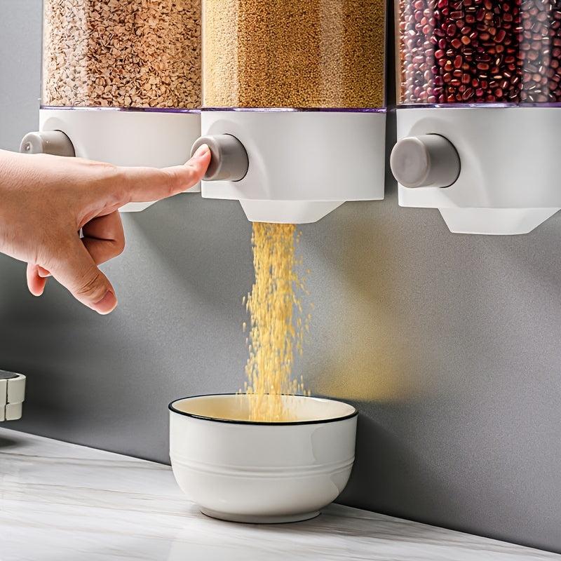 Wall Mounted Sealed Cereals Tank for Household Storage