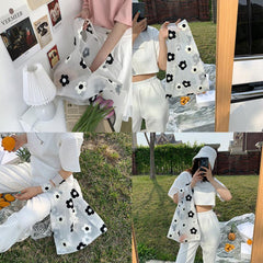 Embroidered Clear Organza Tote Recycle Shopping Bag Shoulder Bags For Female