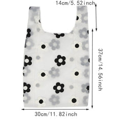 Embroidered Clear Organza Tote Recycle Shopping Bag Shoulder Bags For Female