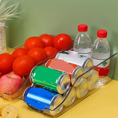 2 Tier Rolling Can Dispensers for Fridge and Pantry Organization
