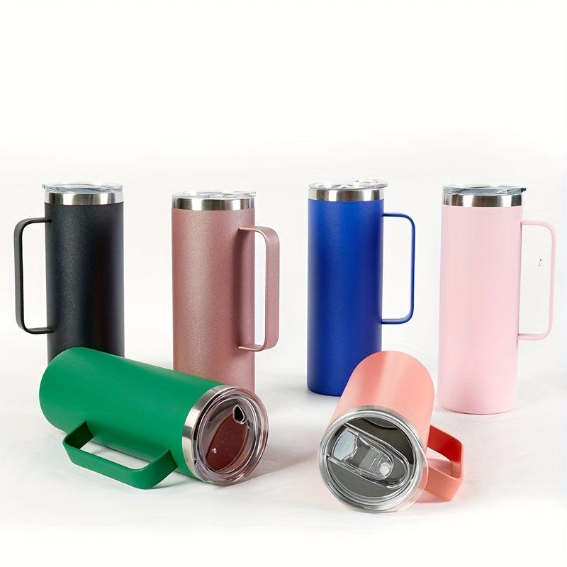 20oz Stainless Steel Vacuum Flask with Handle Leakproof Insulated Cup