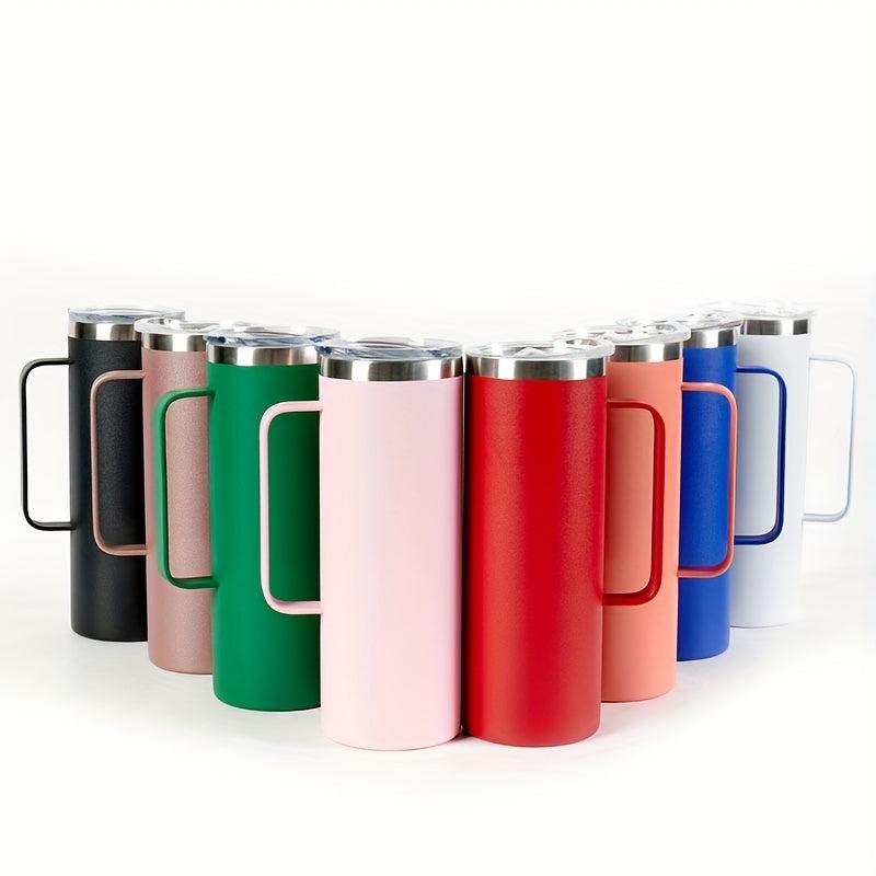 20oz Stainless Steel Vacuum Flask with Handle Leakproof Insulated Cup