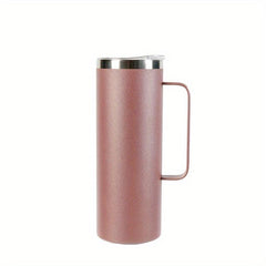 20oz Stainless Steel Vacuum Flask with Handle Leakproof Insulated Cup