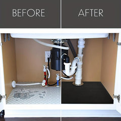 Waterproof Under Sink Mat for Kitchen/Bathroom - Easy to Install