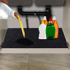 Waterproof Under Sink Mat for Kitchen/Bathroom - Easy to Install