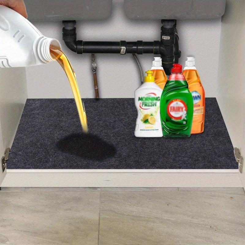 Waterproof Under Sink Mat for Kitchen/Bathroom - Easy to Install