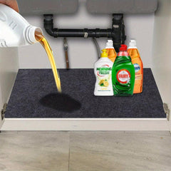 Waterproof Under Sink Mat for Kitchen/Bathroom - Easy to Install