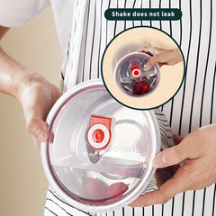 3pcs Set Stainless Steel Freshkeeping Box Leak-proof Refrigerator Box