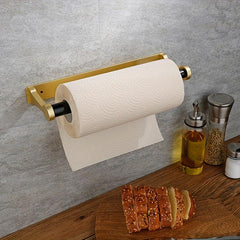 Aluminum Paper Towel Holder Wall Mount Under Cabinet Storage Rack