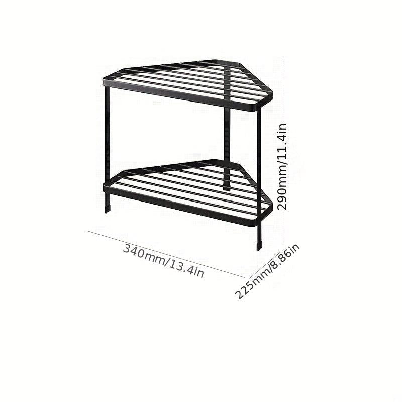 Double layer Stove Side Drainage Storage Rack Household