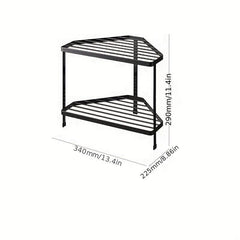 Double layer Stove Side Drainage Storage Rack Household