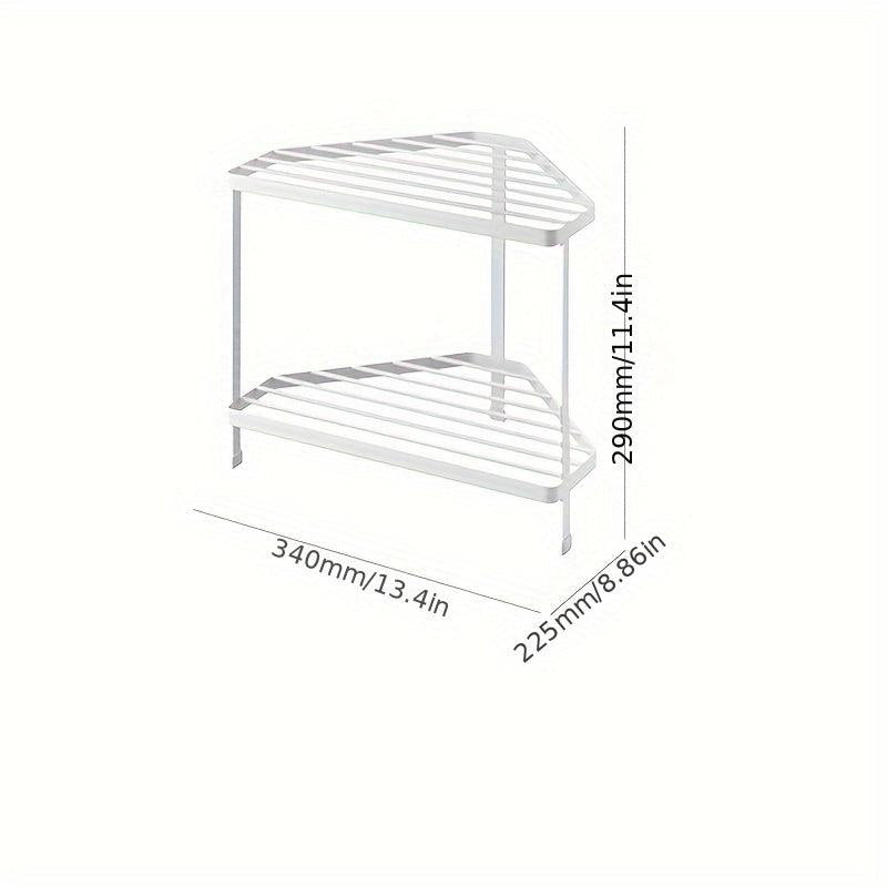 Double layer Stove Side Drainage Storage Rack Household