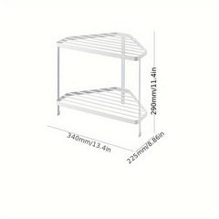 Double layer Stove Side Drainage Storage Rack Household