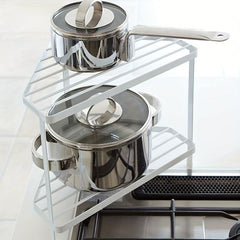 Double layer Stove Side Drainage Storage Rack Household