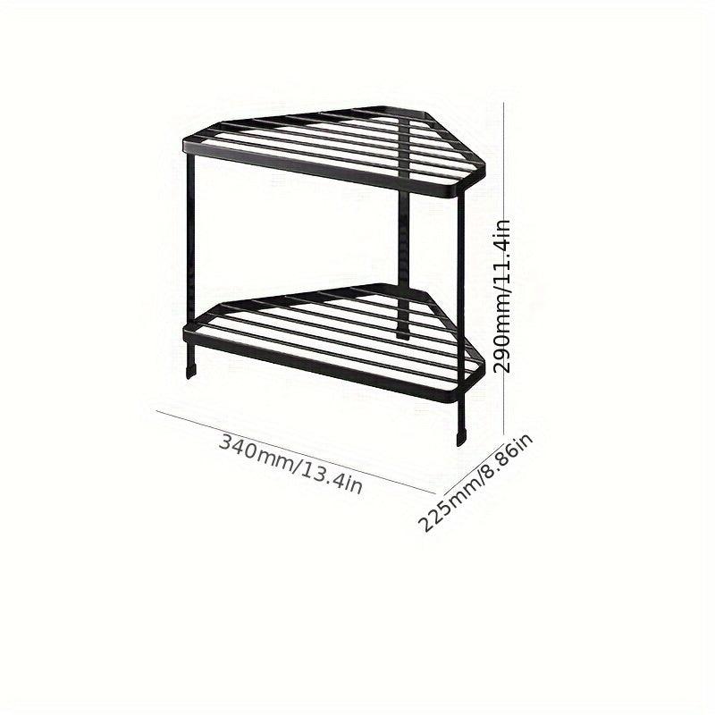 Double layer Stove Side Drainage Storage Rack Household