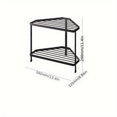 Double layer Stove Side Drainage Storage Rack Household