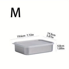 3pcs Stainless Steel Food Storage Box with Lid - Reusable Containers