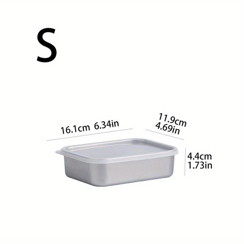 3pcs Stainless Steel Food Storage Box with Lid - Reusable Containers