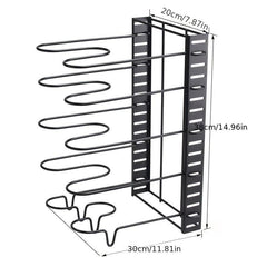 Adjustable Pot Rack Foldable Thickened Pot Rack Kitchen Accessories