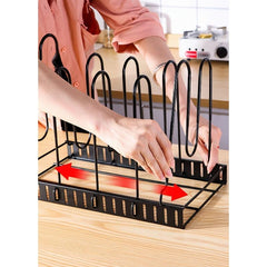 Adjustable Pot Rack Foldable Thickened Pot Rack Kitchen Accessories