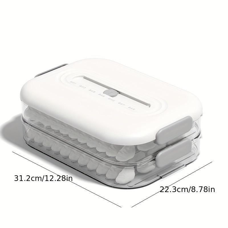 1pc Stackable Dumpling Box for Fresh Produce Storage