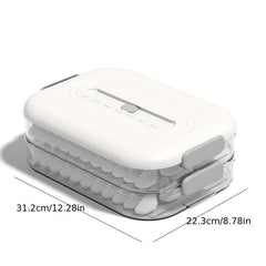 1pc Stackable Dumpling Box for Fresh Produce Storage